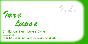 imre lupse business card